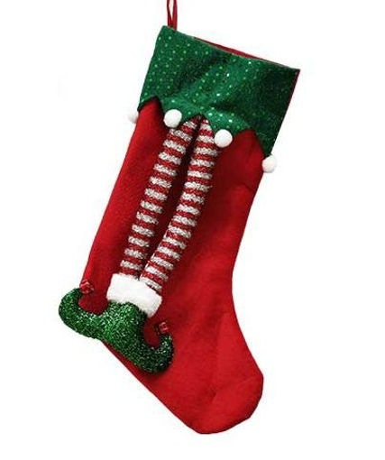 Picture of ELF LEGS STOCKING FILLER RED 50cm